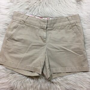 J.Crew. Tan / Khaki 4.5” Broken-In Chino Classic Twill City Fit Shorts Sz 10